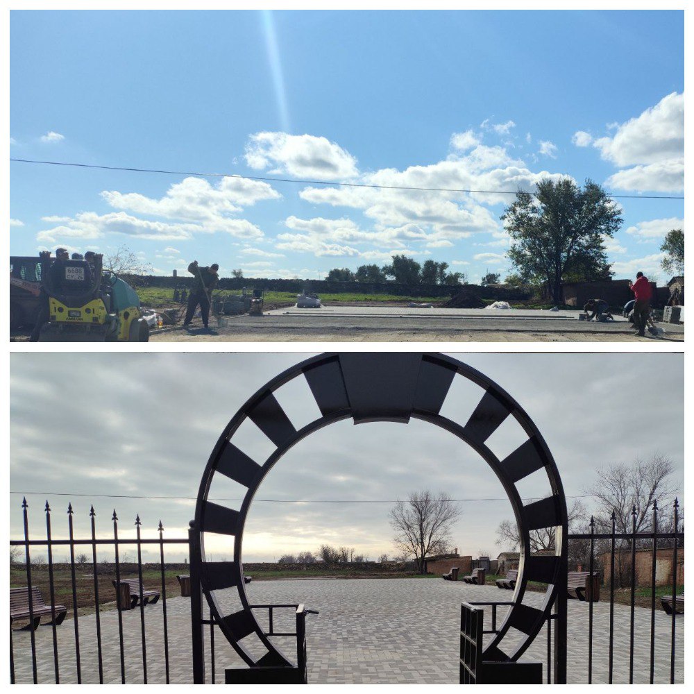 В ауле Малый Барханчак завершены работы по благоустройству зоны отдыха по улице Центральной.